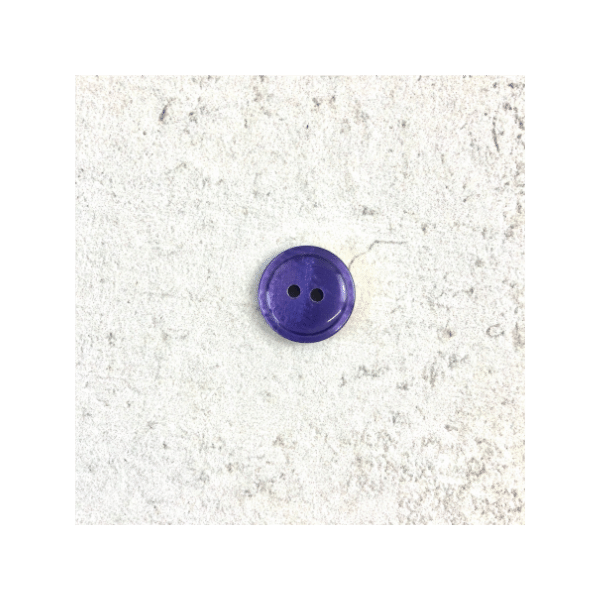 Blusenknopf - schimmernd - 15 mm - violett